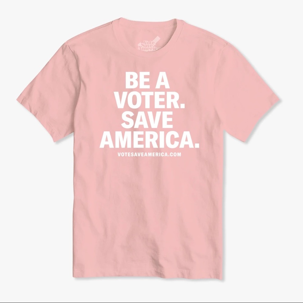 Crooked Media “Be a Voter” Pink T-shirt
